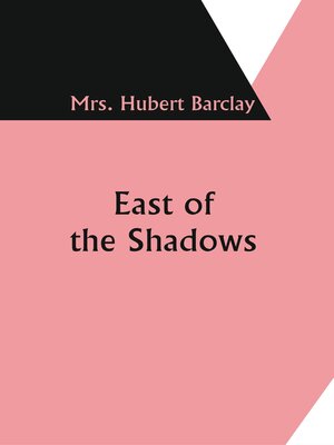 cover image of East of the Shadows